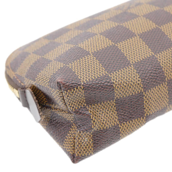 LOUIS VUITTON PM Damier Ebene Cosmetic Pouch Brown