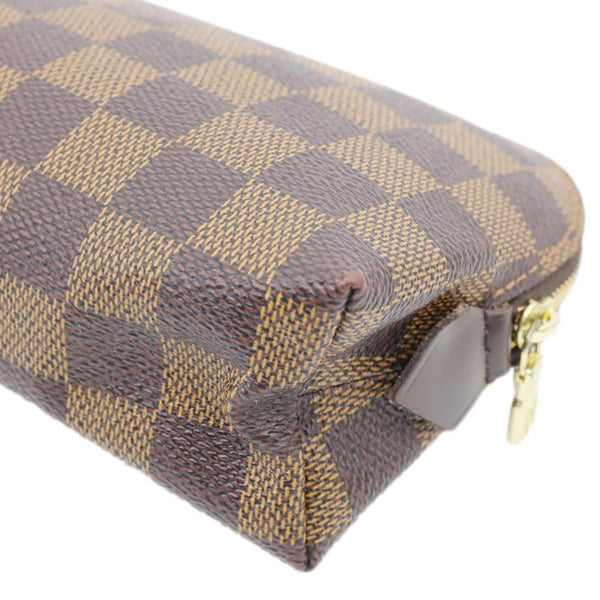 LOUIS VUITTON PM Damier Ebene Cosmetic Pouch Brown