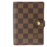 LOUIS VUITTON Agenda Damier Ebene Planner Cover Brown