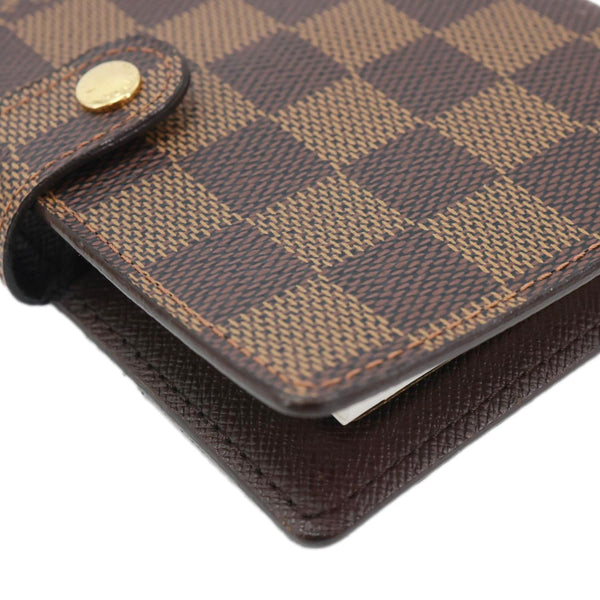 LOUIS VUITTON Agenda Damier Ebene Planner Cover Brown