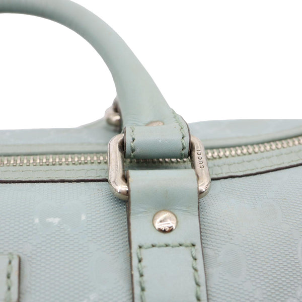 GUCCI Joy Medium GG Imprime Boston Bag Light Blue 193603