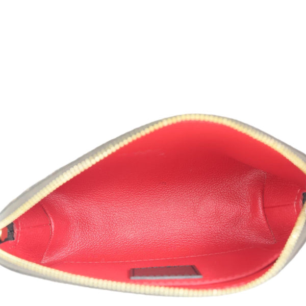 LOUIS VUITTON PM Damier Ebene Cosmetic Pouch Brown