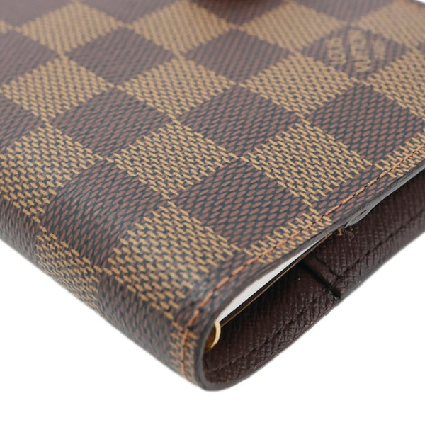 LOUIS VUITTON Agenda Damier Ebene Planner Cover Brown
