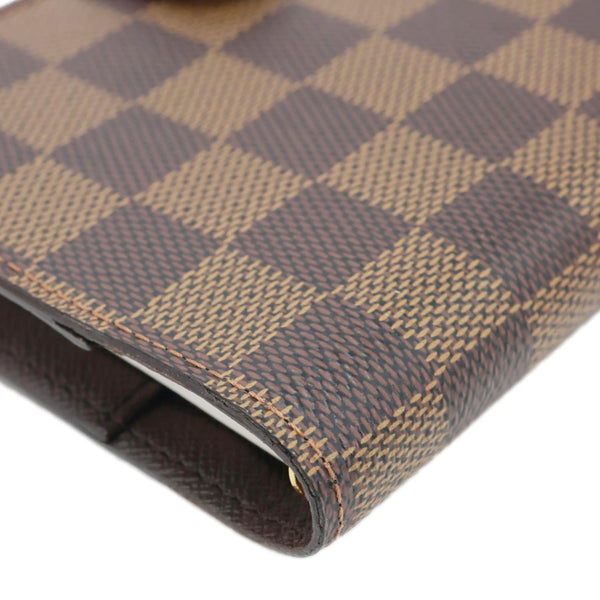 LOUIS VUITTON Agenda Damier Ebene Planner Cover Brown