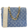 LOUIS VUITTON Coussin PM Monogram Denim Shoulder Bag Blue