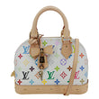 LOUIS VUITTON x TM Alma BB Monogram Multicolor Canvas Crossbody Bag White