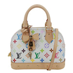 LOUIS VUITTON Alma BB LV x TM Monogram Multicolor Canvas Crossbody Bag White