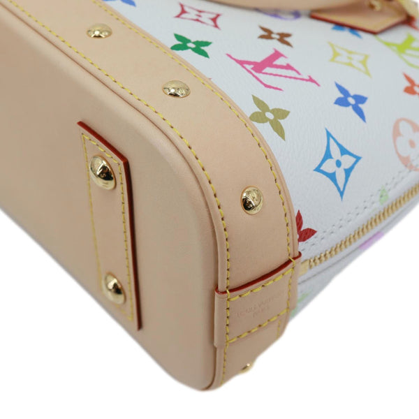 LOUIS VUITTON x TM Alma BB Monogram Multicolor Canvas Crossbody Bag White