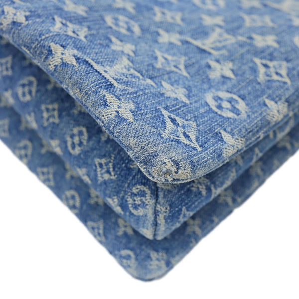 LOUIS VUITTON Coussin PM Monogram Denim Shoulder Bag Blue