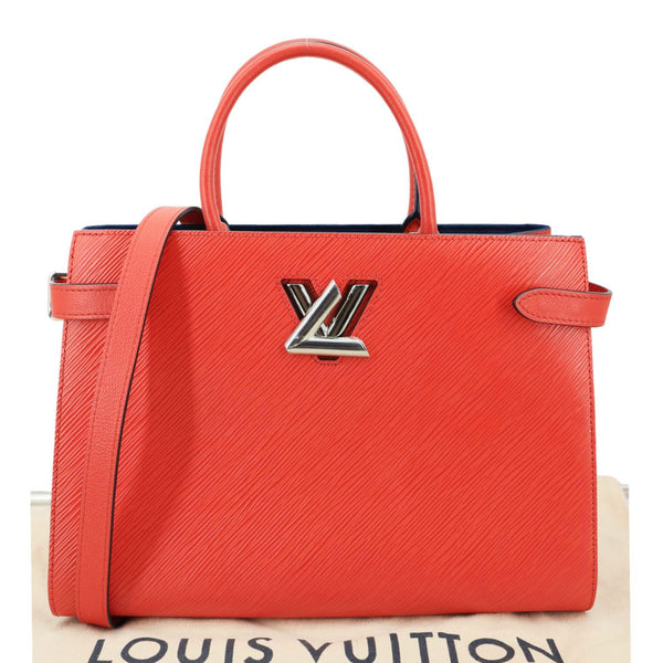 LOUIS VUITTON Twist Epi Leather Tote Bag Coquelicot