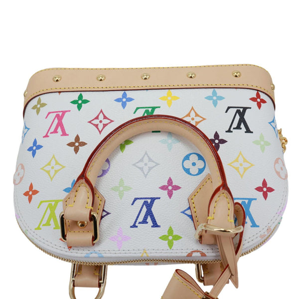 LOUIS VUITTON x TM Alma BB Monogram Multicolor Canvas Crossbody Bag White