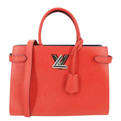 LOUIS VUITTON Twist Epi Leather Tote Bag Coquelicot