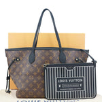 LOUIS VUITTON Neverfull MM Inside Out Monogram Canvas Tote Bag Brown