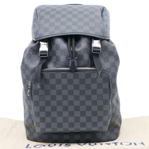 LOUIS VUITTON Zack  Damier Graphite Canvas Backpack Bag Black