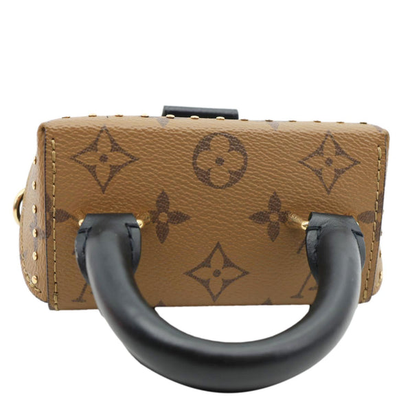 LOUIS VUITTON Camera Box Reverse Monogram Canvas Satchel Bag Brown