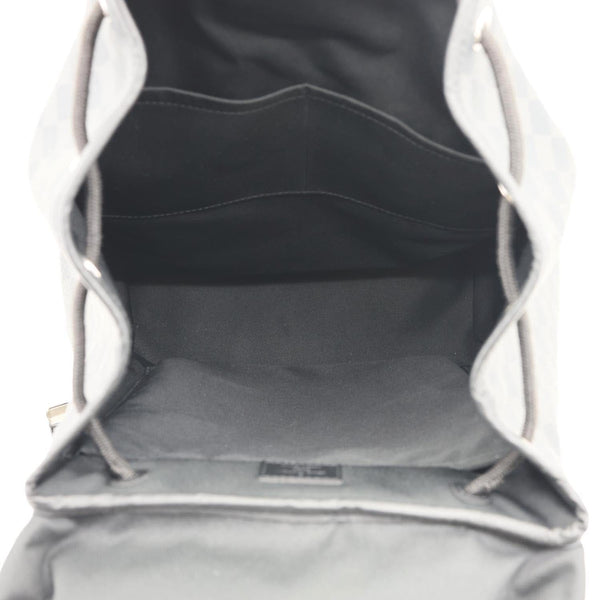 LOUIS VUITTON Zack  Damier Graphite Canvas Backpack Bag Black
