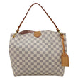 LOUIS VUITTON Graceful PM Damier Azur Shoulder Bag Rose Ballerine