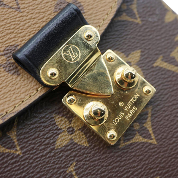 LOUIS VUITTON Camera Box Reverse Monogram Canvas Satchel Bag Brown