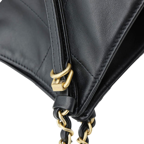 CHANEL Coco Calfskin Leather Shopping Tote Bag Black