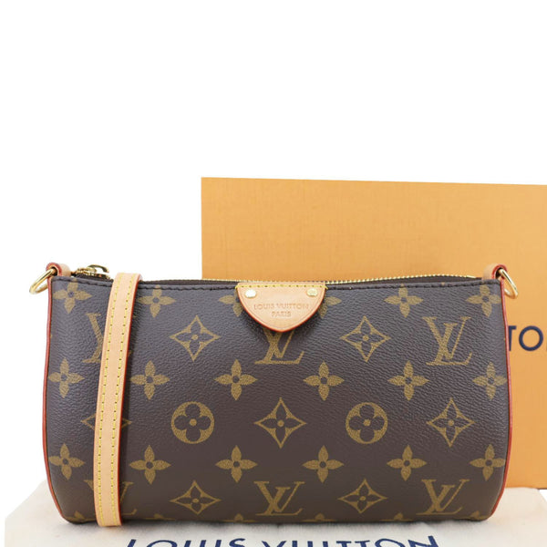 LOUIS VUITTON Trette Pochette Monogram Canvas Crossbody Bag Brown