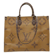 LOUIS VUITTON Onthego GM Giant Monogram Reverse Canvas Tote Bag Brown