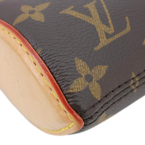 LOUIS VUITTON Trette Pochette Monogram Canvas Crossbody Bag Brown