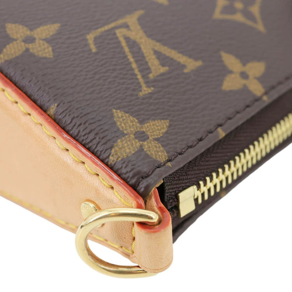 LOUIS VUITTON Trette Pochette Monogram Canvas Crossbody Bag Brown