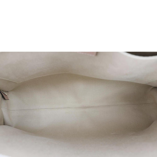 CHLOE Woody Linen Canvas Tote Bag Beige