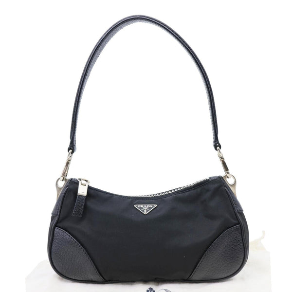 PRADA Tessuto Nylon Shoulder Bag Black