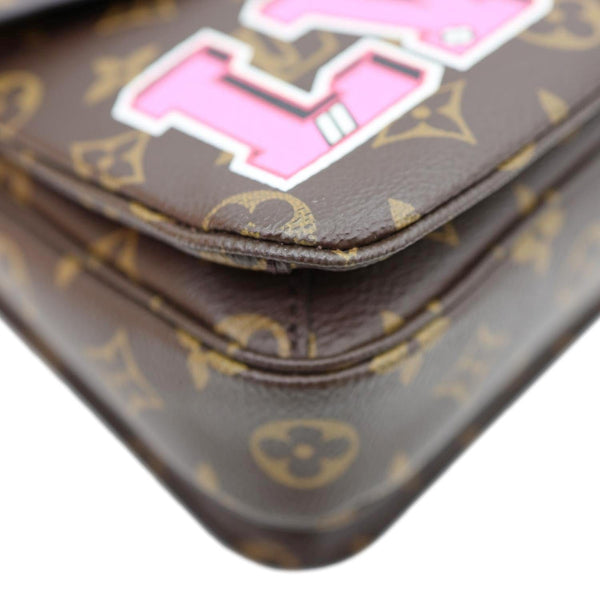 LOUIS VUITTON Metis Pochette Patches Monogram Canvas Crossbody Bag Brown