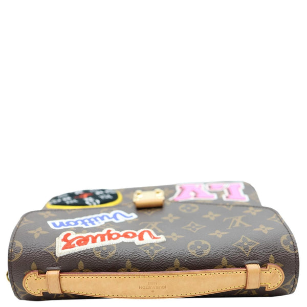 LOUIS VUITTON Metis Pochette Patches Monogram Canvas Crossbody Bag Brown