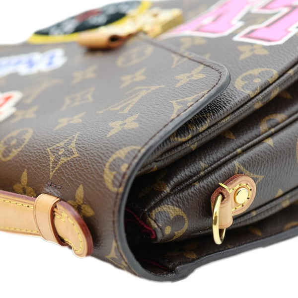 LOUIS VUITTON Metis Pochette Patches Monogram Canvas Crossbody Bag Brown