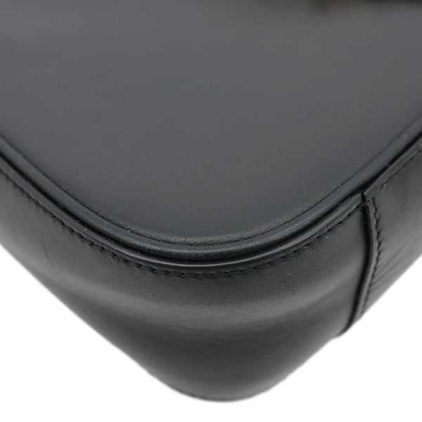 YVES SAINT LAURENT Le 5 à 7 Smooth Leather Shoulder Bag Black