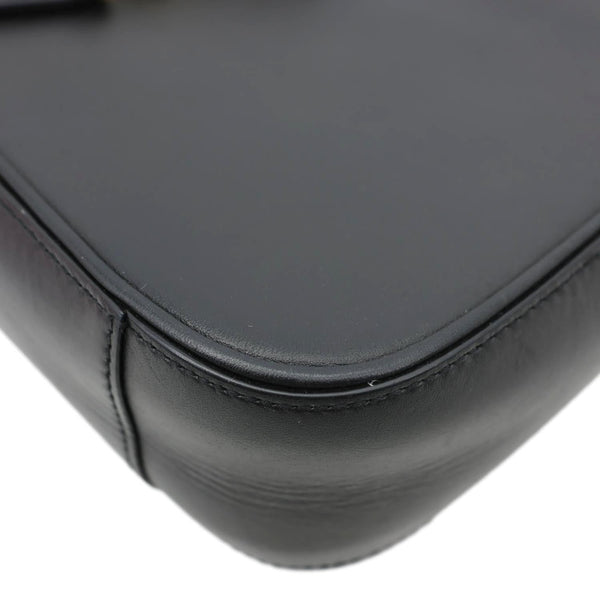 YVES SAINT LAURENT Le 5 à 7 Smooth Leather Shoulder Bag Black