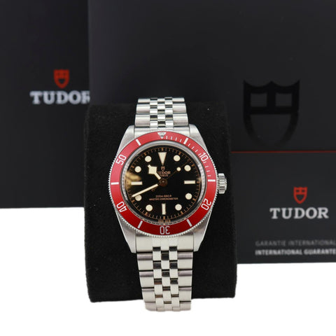 Tudor Black Bay Automatic Master Chronometer SS Black Sunray Dial Watch 41mm