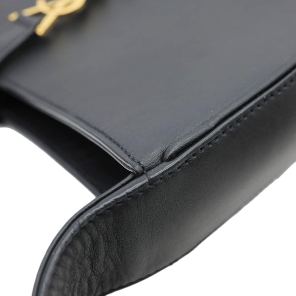 YVES SAINT LAURENT Le 5 à 7 Smooth Leather Shoulder Bag Black