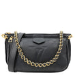 LOUIS VUITTON Multi Pochette Accessoires Monogram Empreinte Leather Crossbody Bag Black