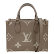 LOUIS VUITTON Onthego PM Bicolor Monogram Empreinte Crossbody Bag Cream