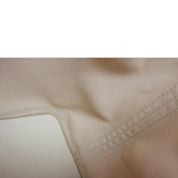 LOUIS VUITTON Noe BB Damier Azur Bucket Bag White