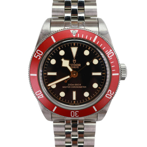 Tudor Black Bay Automatic Master Chronometer SS Black Sunray Dial Watch 41mm