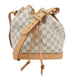 LOUIS VUITTON Noe BB Damier Azur Bucket Bag White