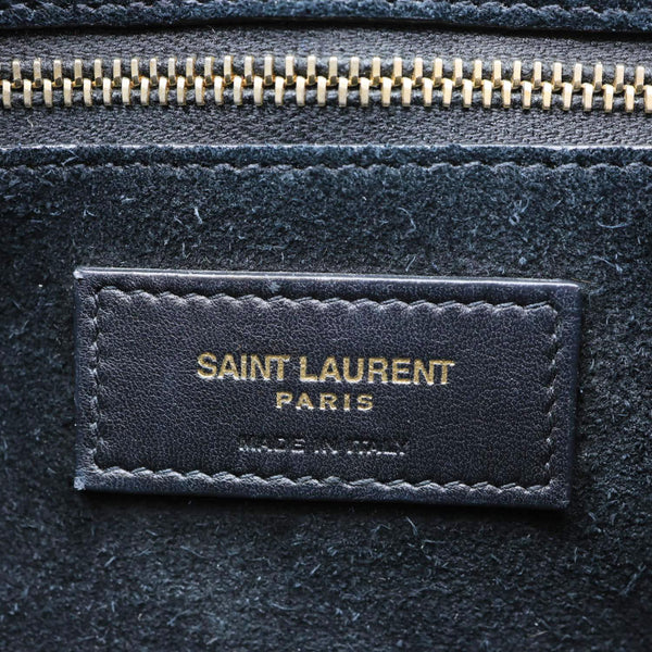 YVES SAINT LAURENT Le 5 à 7 Smooth Leather Shoulder Bag Black