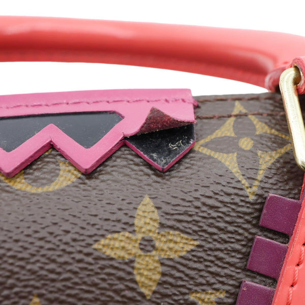 LOUIS VUITTON Totem Speedy 30 Monogram Canvas Satchel Bag Flamingo Pink