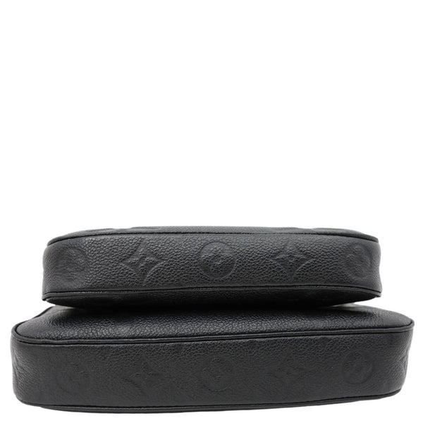 LOUIS VUITTON Multi Pochette Accessoires Monogram Empreinte Leather Crossbody Bag Black