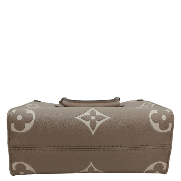 LOUIS VUITTON Onthego PM Bicolor Monogram Empreinte Crossbody Bag Cream