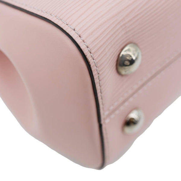 LOUIS VUITTON Cluny BB Epi Leather Top Handle Crossbody Bag Pink