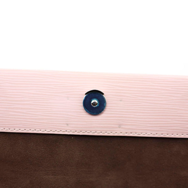 LOUIS VUITTON Cluny BB Epi Leather Top Handle Crossbody Bag Pink