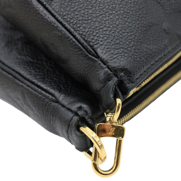 LOUIS VUITTON Multi Pochette Accessoires Monogram Empreinte Leather Crossbody Bag Black