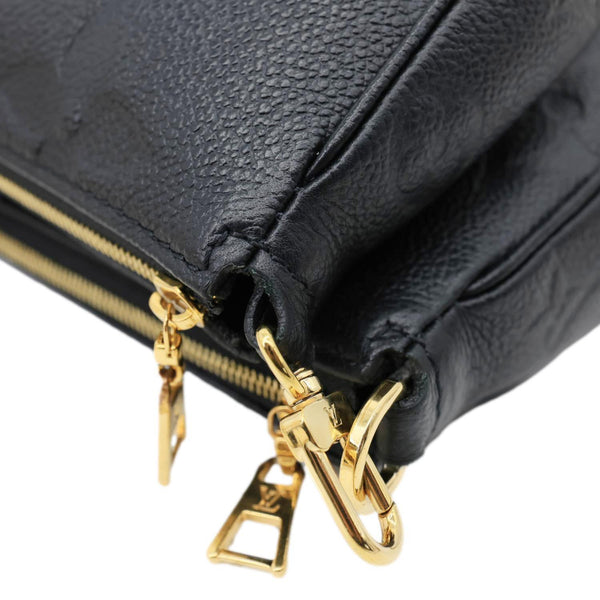 LOUIS VUITTON Multi Pochette Accessoires Monogram Empreinte Leather Crossbody Bag Black