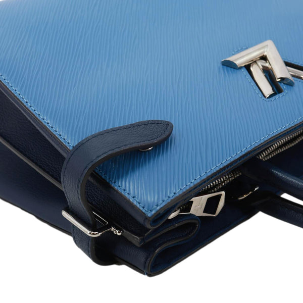 LOUIS VUITTON Twist Epi Leather Tote Bag Blue